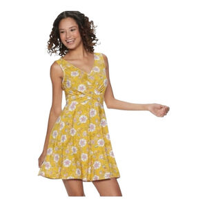 Candies Size Small Yellow Floral Sundress